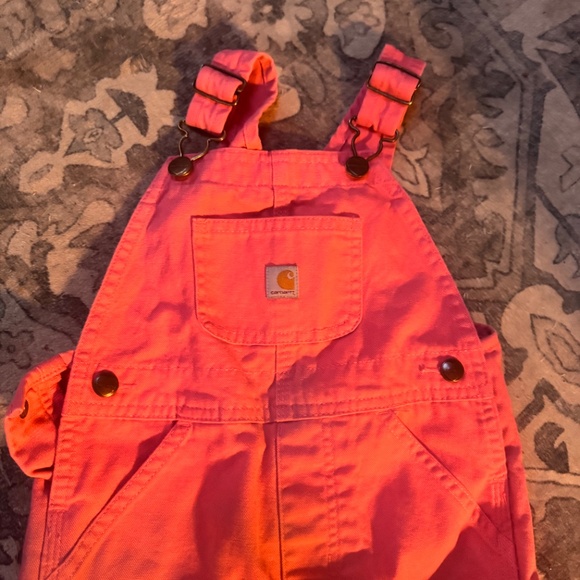 Carhartt Girls' Loose Fit Canvas Bib Overalls - Picture 3 of 7